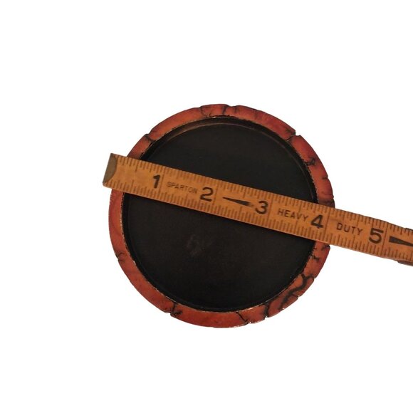 Unique Burned Wood Candle Holders Signed And Numbered By The Artist - Picture 9 of 9